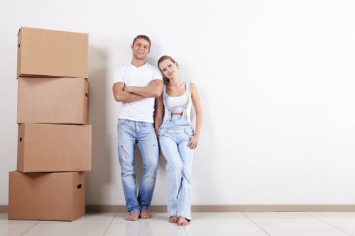 Local removals team preparing a move in Finsbury Park