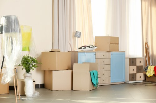 Commercial van moving service for local office or shop items
