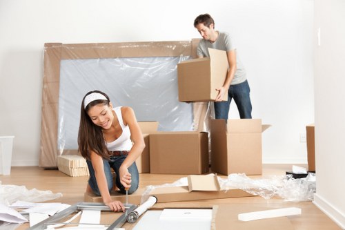 Office removals team planning a business move in Finsbury Park