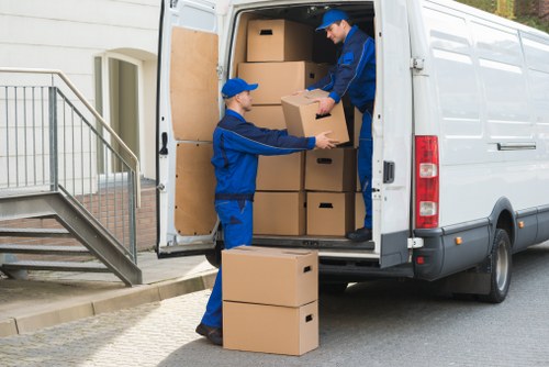 Van safety checks and secured cargo before transport