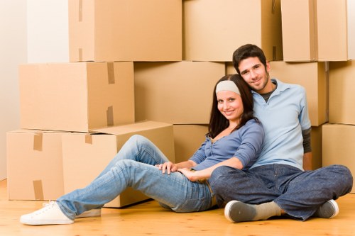 Removing old sofas and wardrobes during a furniture collection visit