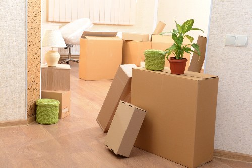 House removal team helping with a local move near Finsbury Park