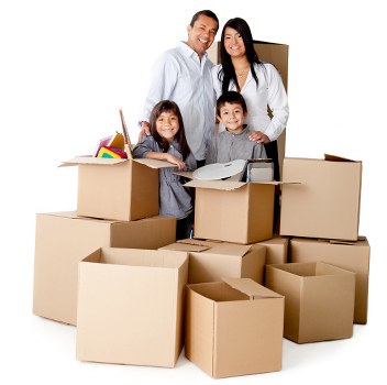 Household belongings loaded for a local move in Finsbury Park